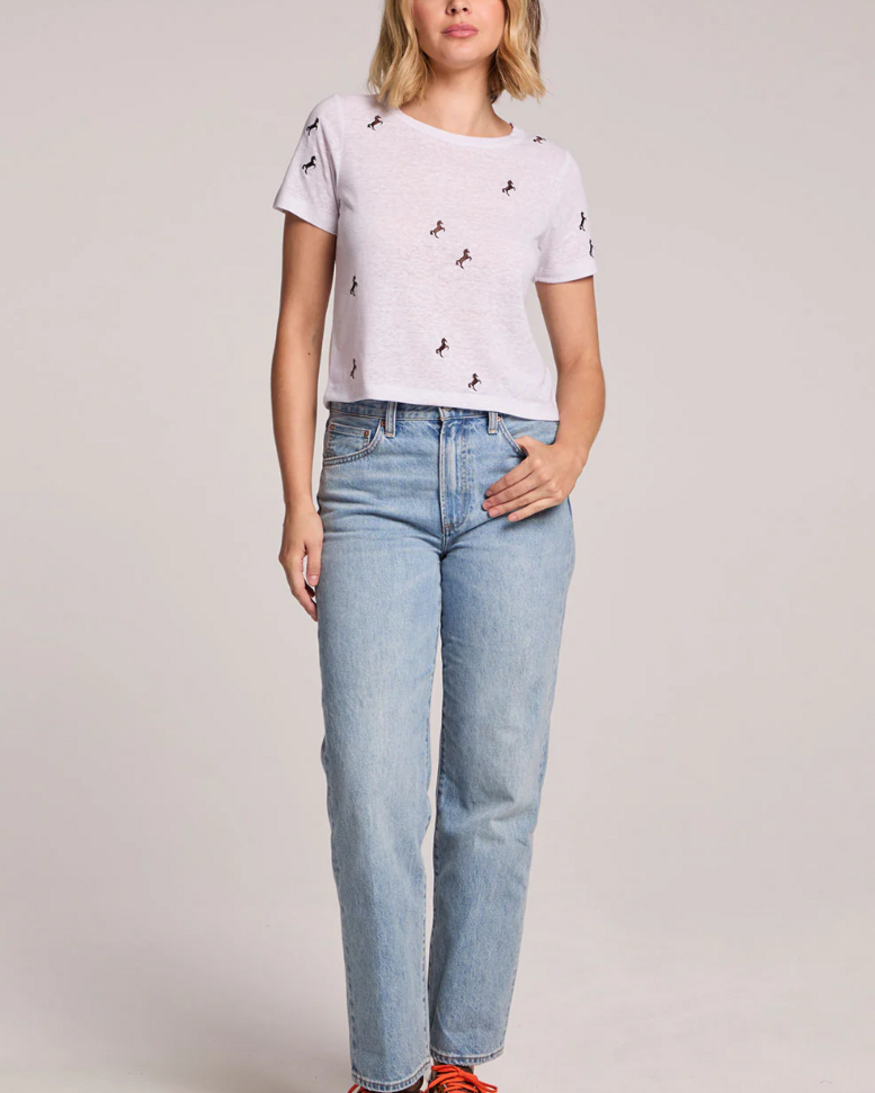 Chaser Tossed Horses Tee
