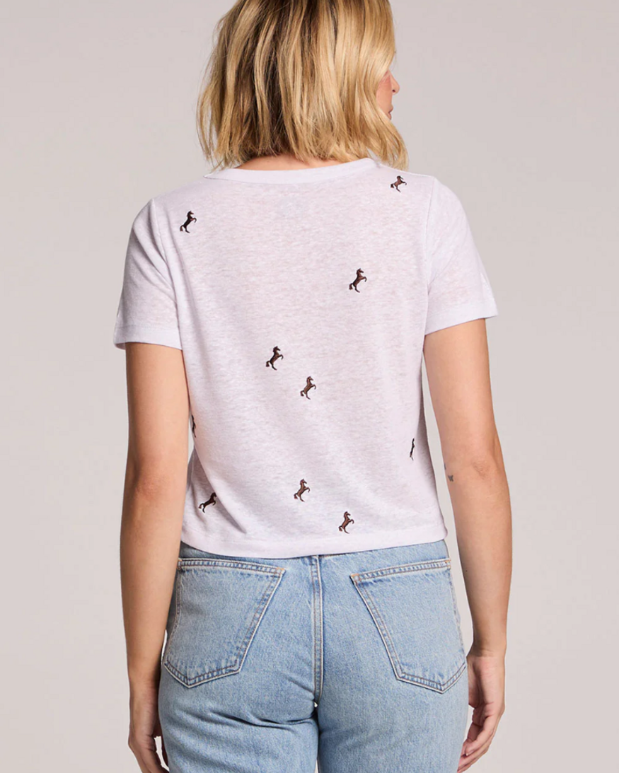 Chaser Tossed Horses Tee