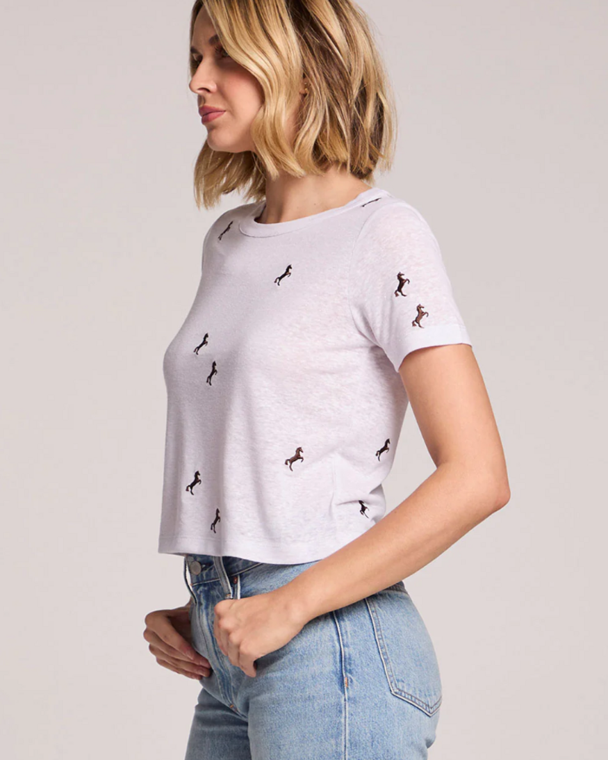 Chaser Tossed Horses Tee