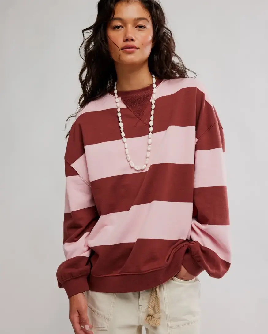 Free People Classic Stripe Crew