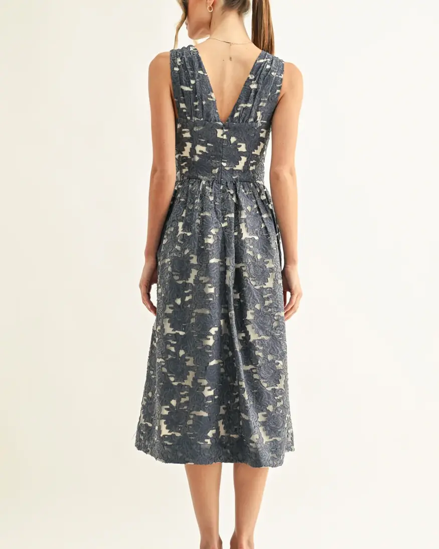 Adelyn Rae Arleta Jacquard Corset Midi