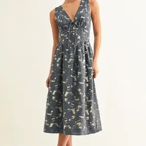 Adelyn Rae Arleta Jacquard Corset Midi