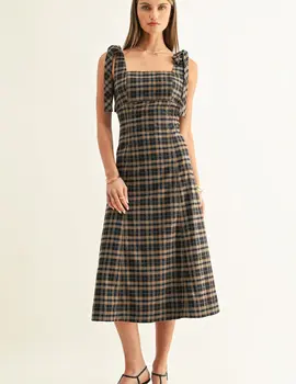 Adelyn Rae Sue Contrast Binding Midi