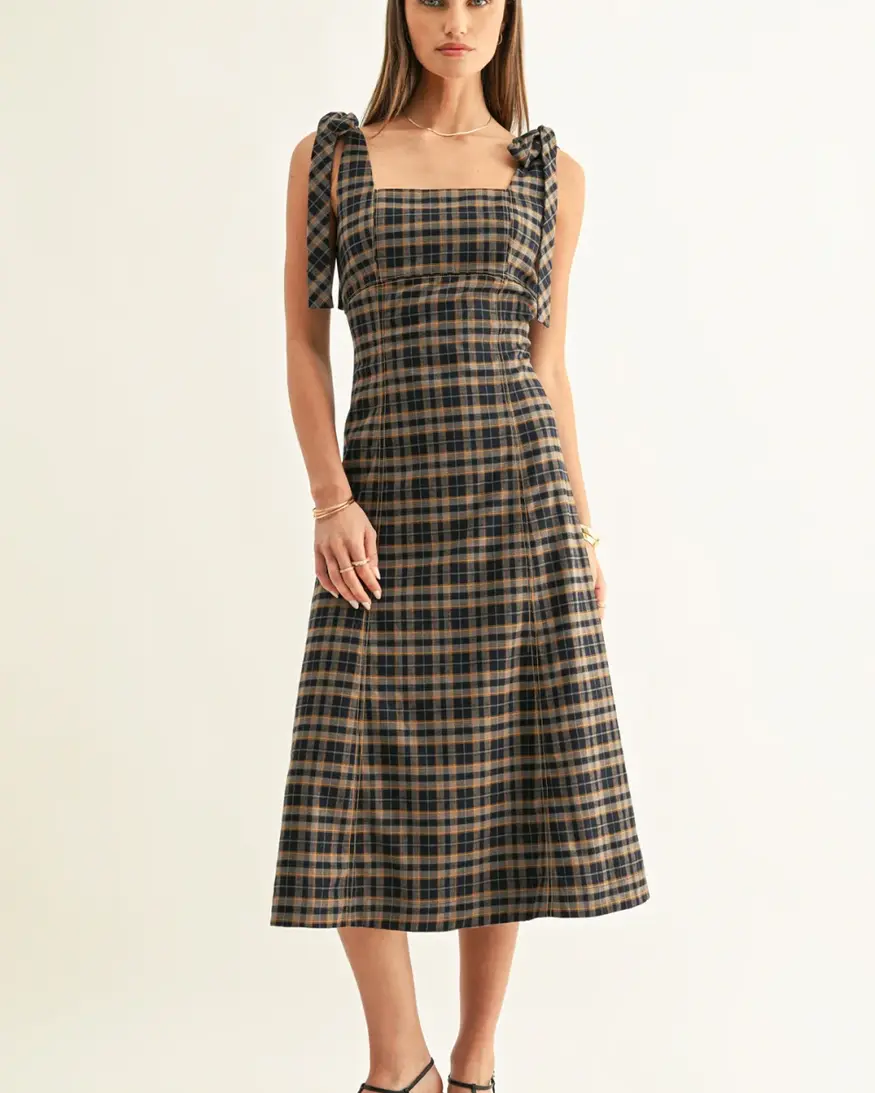 Adelyn Rae Sue Contrast Binding Midi