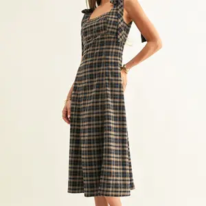 Adelyn Rae Sue Contrast Binding Midi