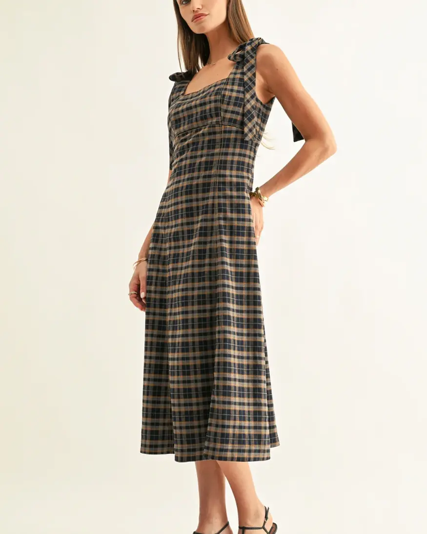Adelyn Rae Sue Contrast Binding Midi