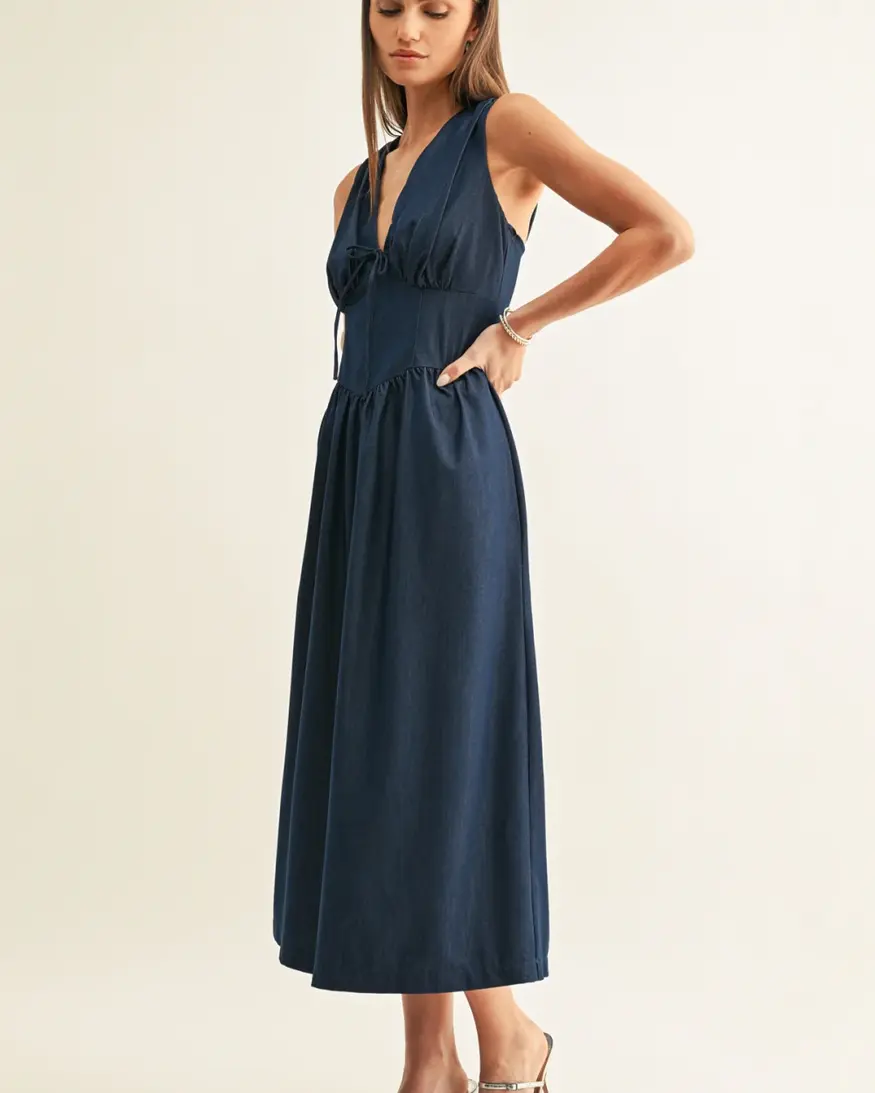 Adelyn Rae Arabelle Corset Midi Dress