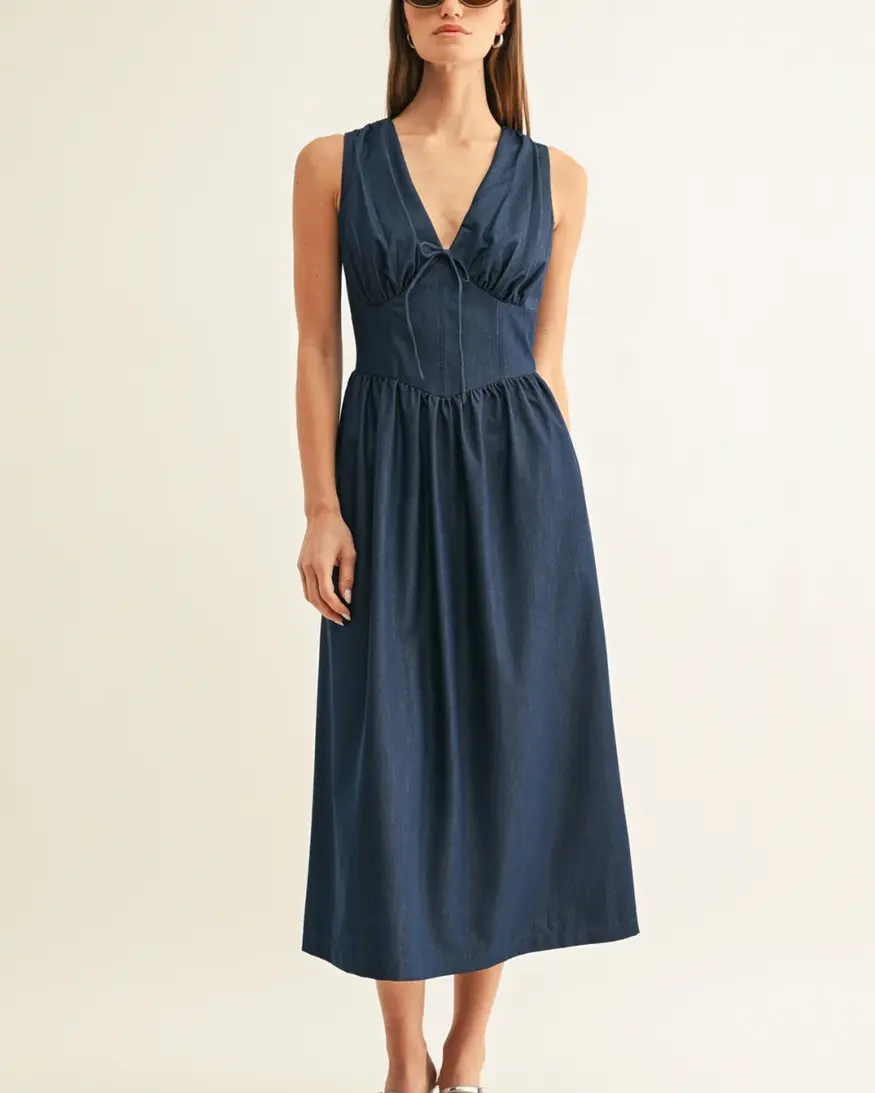 Adelyn Rae Arabelle Corset Midi Dress