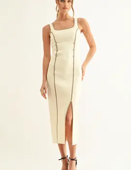 Adelyn Rae Kriss Contrast Binding Midi
