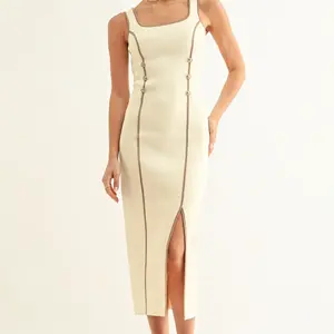 Adelyn Rae Kriss Contrast Binding Midi