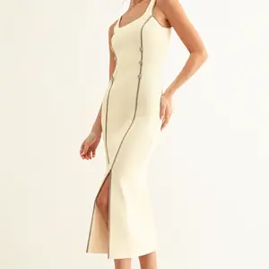 Adelyn Rae Kriss Contrast Binding Midi