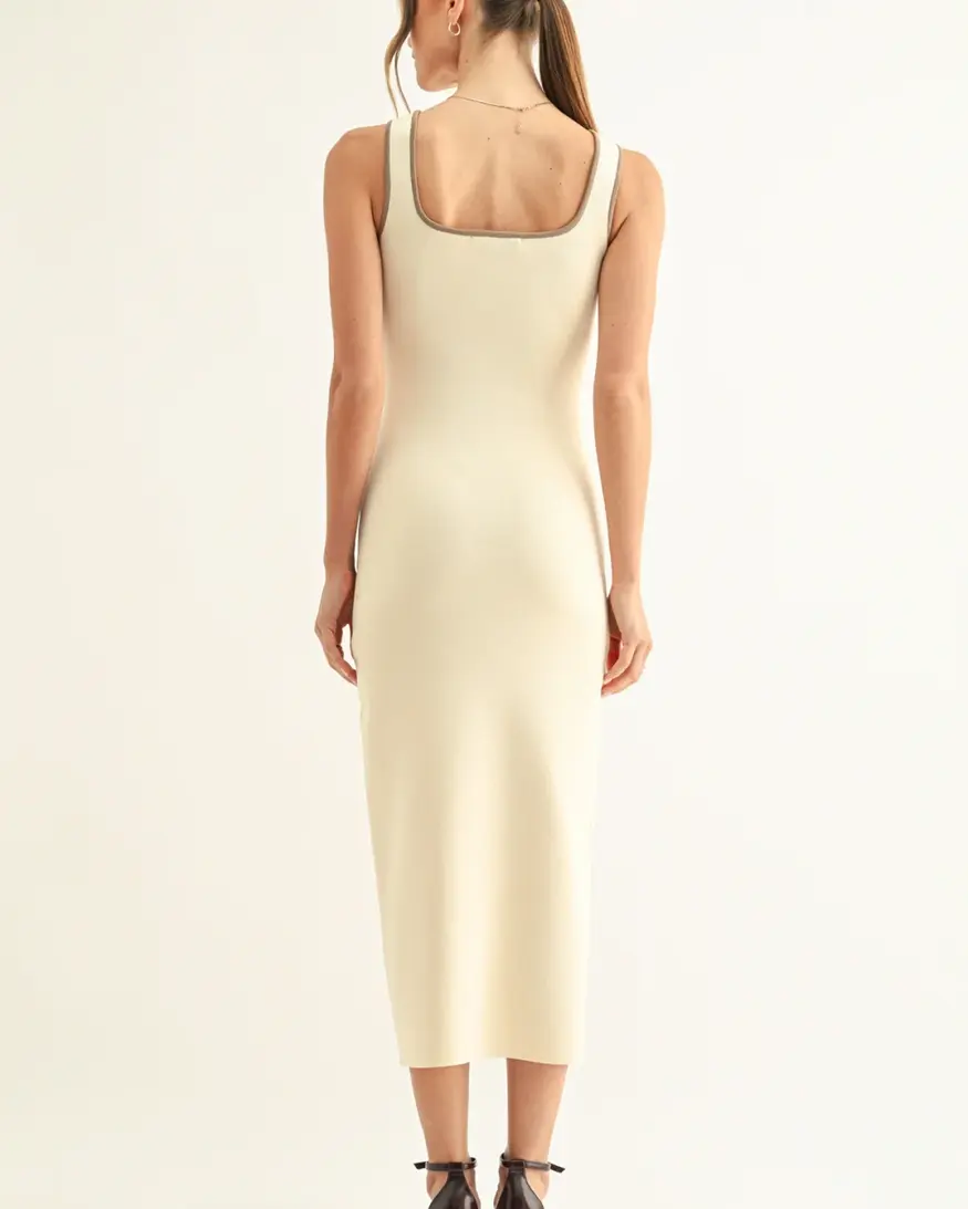 Adelyn Rae Kriss Contrast Binding Midi