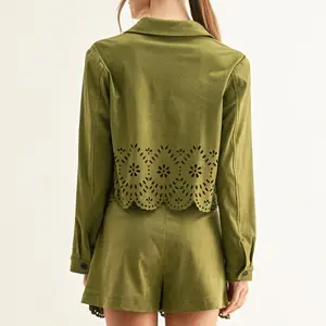 Adelyn Rae Davi Faux Suede Skirt
