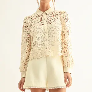 Adelyn Rae Diora Lace Shirt