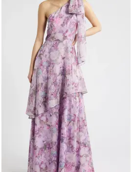 Lulus Amara One Shoulder Maxi