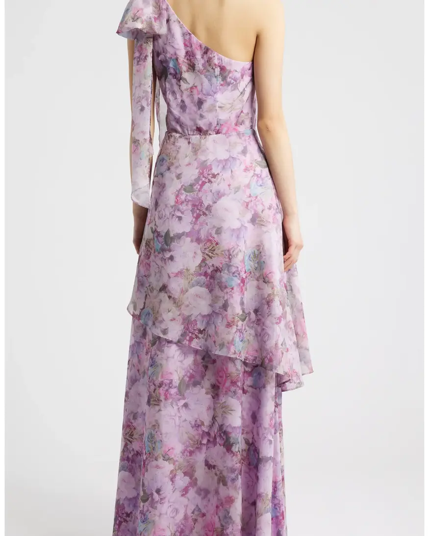 Lulus Amara One Shoulder Maxi