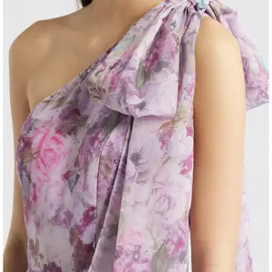 Lulus Amara One Shoulder Maxi