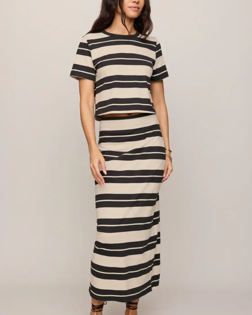 Z-Supply Gail Striped Midi Skirt