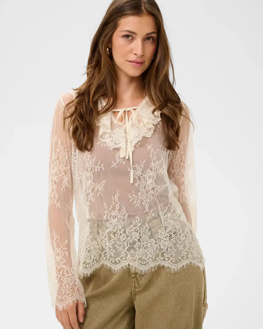 Cream Mira Blouse