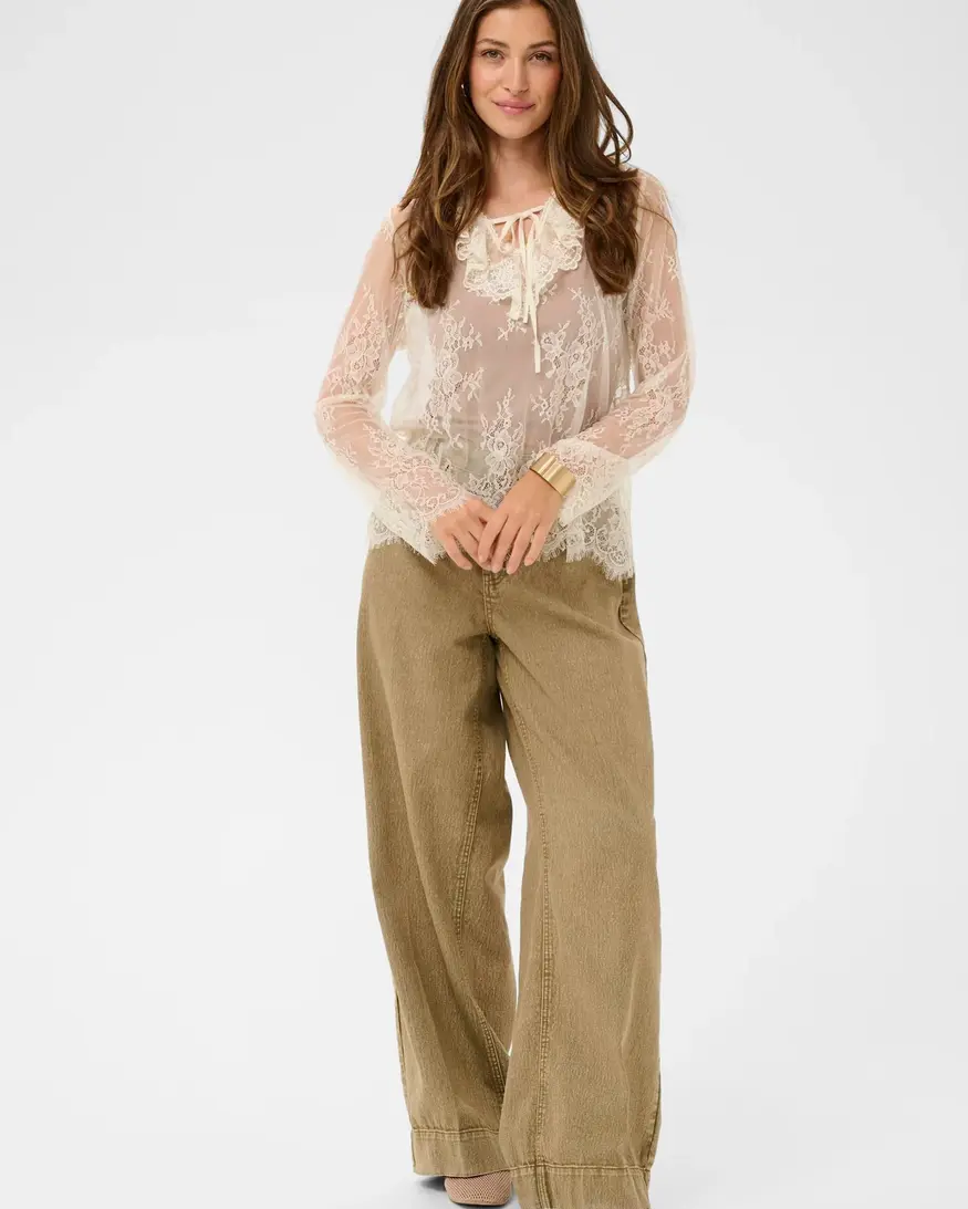 Cream Mira Blouse