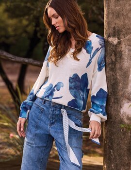 Tribal Charlotte V-Neck Sweater