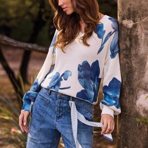 Tribal Charlotte V-Neck Sweater