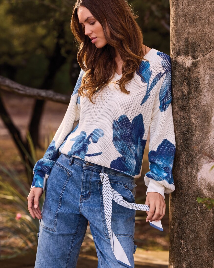 Tribal Charlotte V-Neck Sweater
