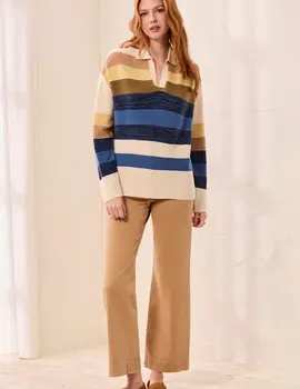 Tribal Carson Johnny Collar Sweater