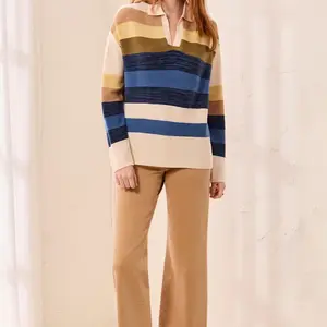 Tribal Carson Johnny Collar Sweater