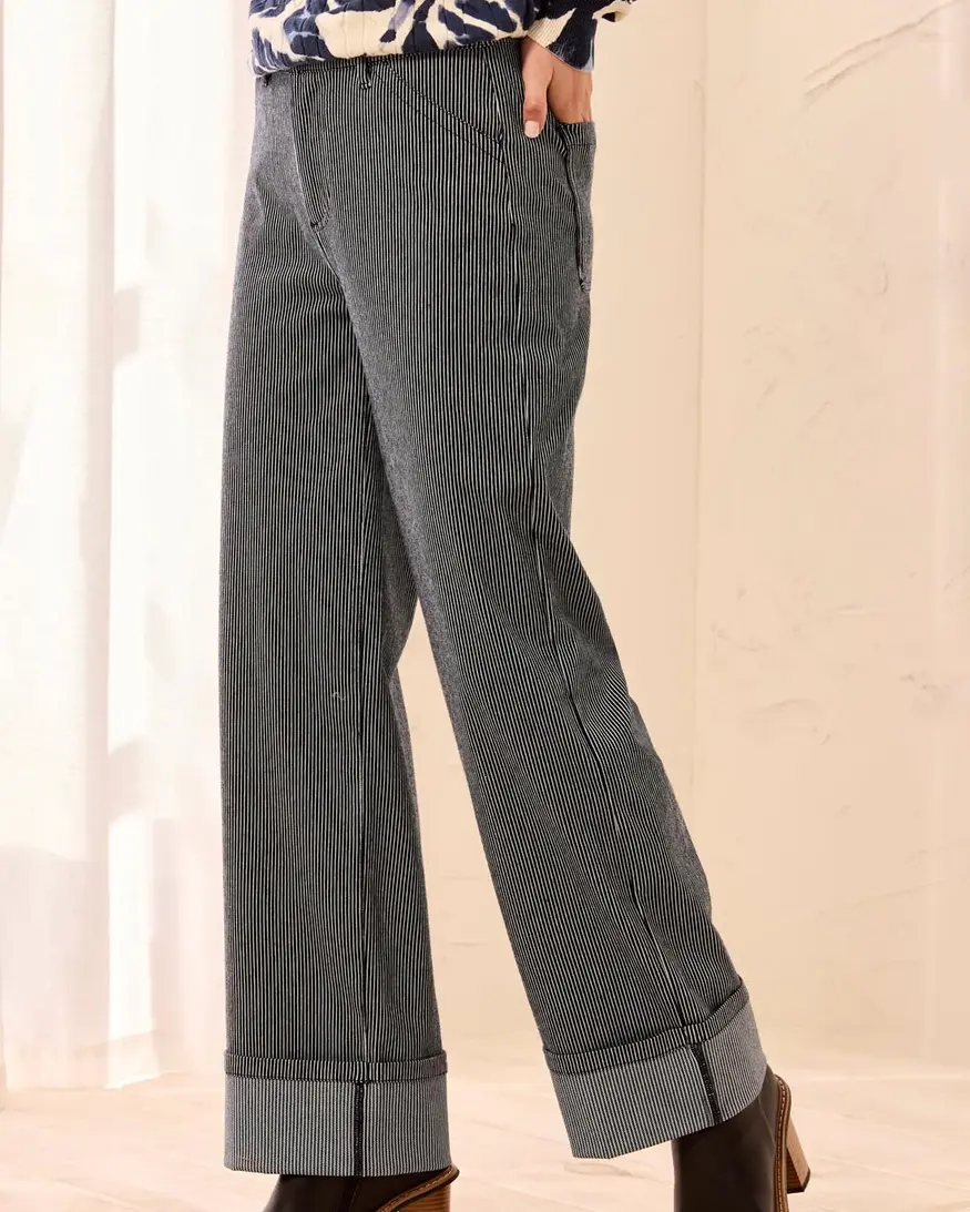 Tribal Christian Wide Cuff Pant