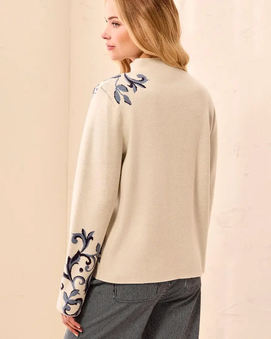 Tribal Cohen Funnel Neck Sweater