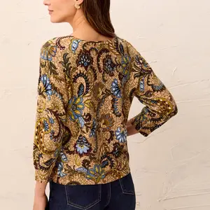 Tribal Coraline 3/4 Slv Knit