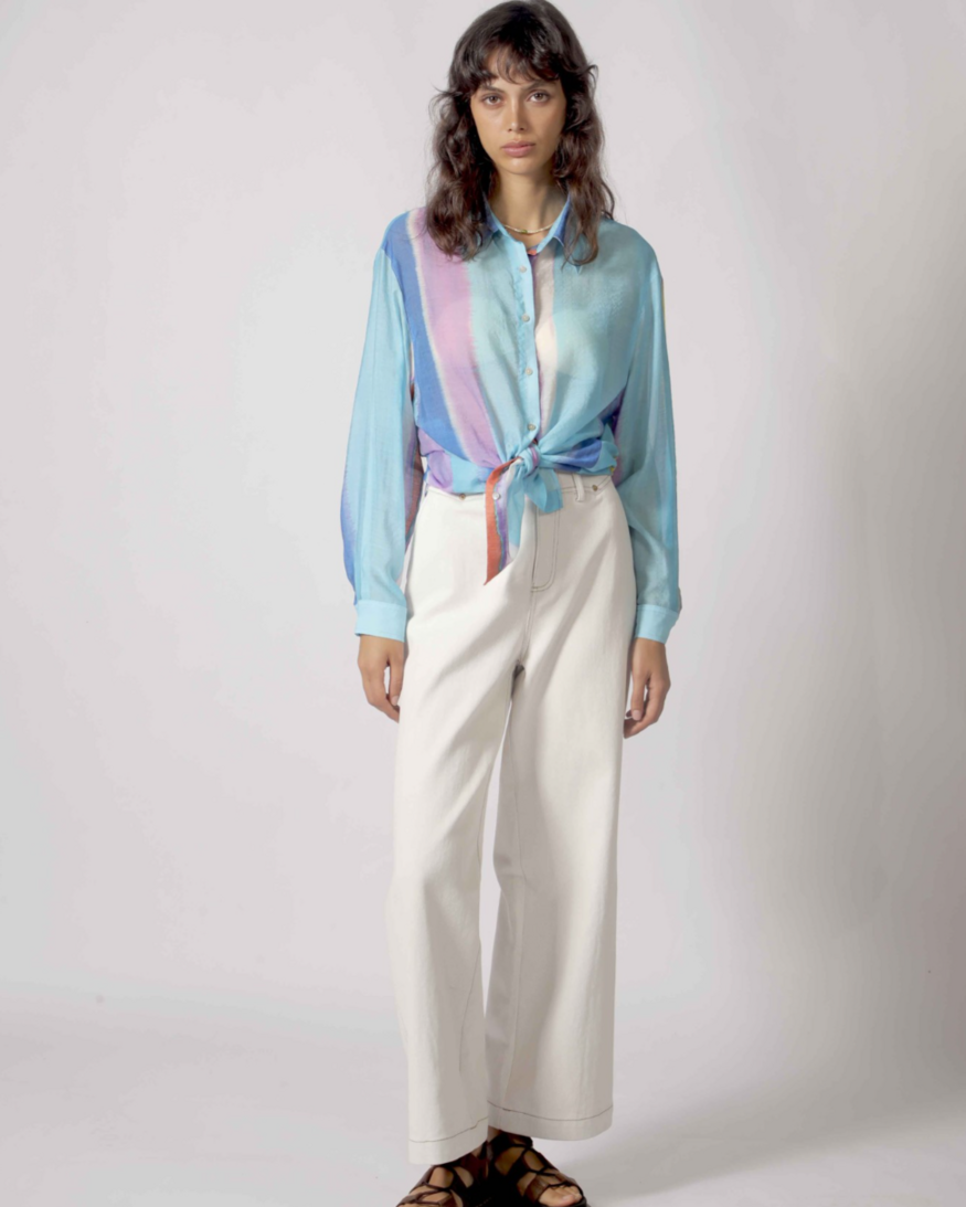 The Korner Tawny Button Front Top