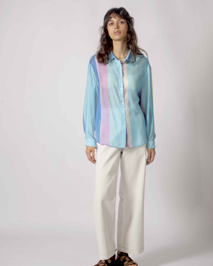 The Korner Tawny Button Front Top