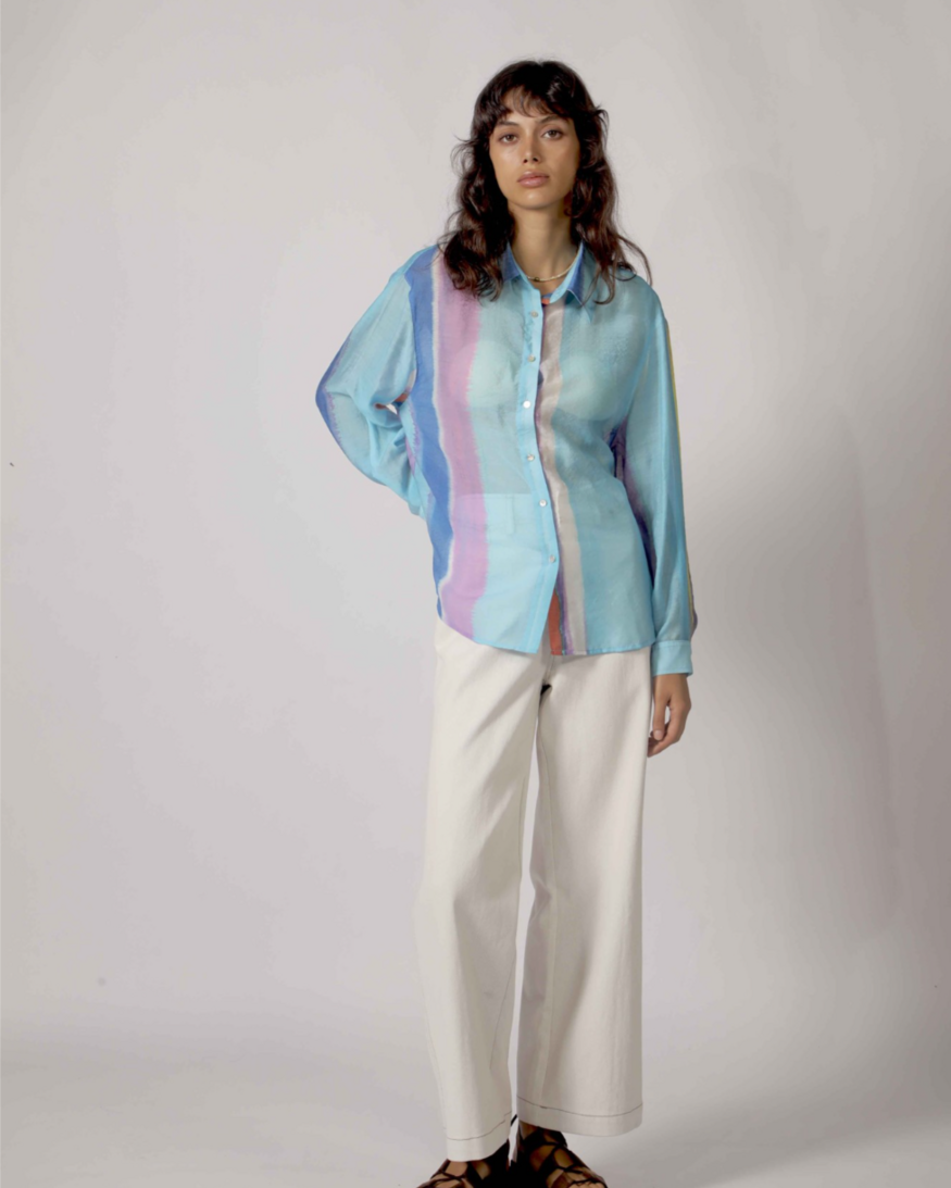 The Korner Tawny Button Front Top