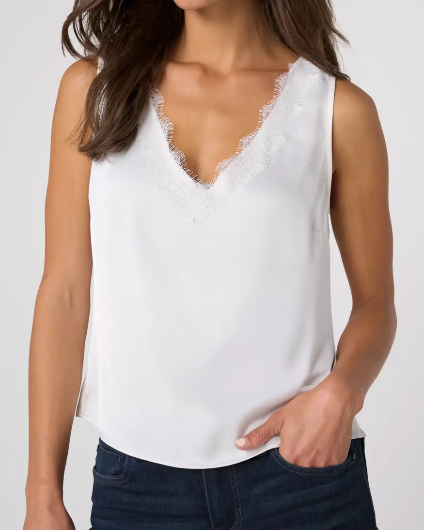 Liverpool Lark Tank W/Lace Trim