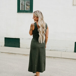 Adelyn Rae Kensley Vegan Suede Midi