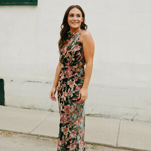 Adelyn Rae Veda Velvet Maxi