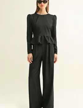 Adelyn Rae Miley Pleat Chambray Pant