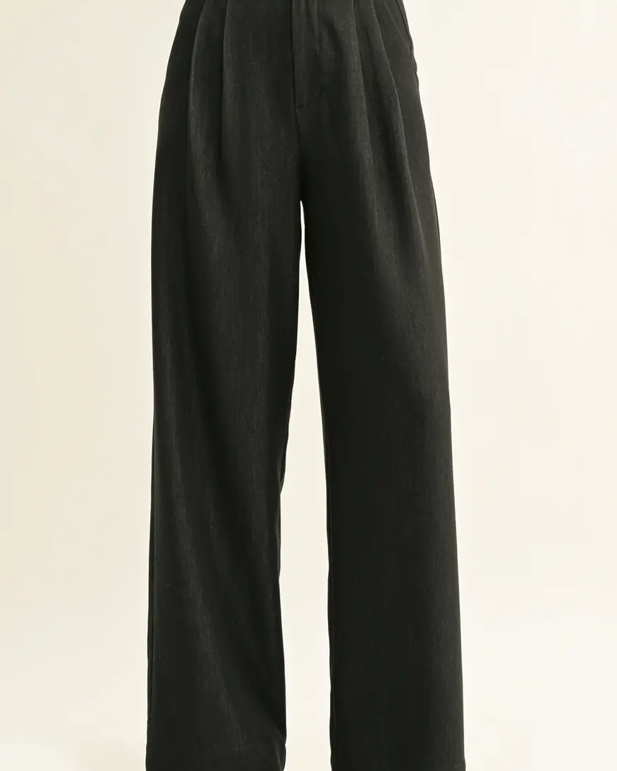 Adelyn Rae Miley Pleat Chambray Pant