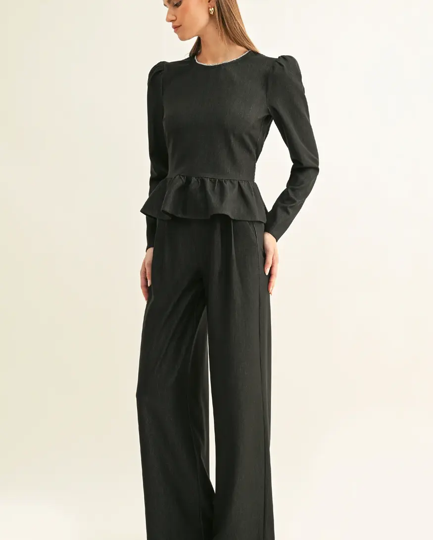 Adelyn Rae Miley Pleat Chambray Pant