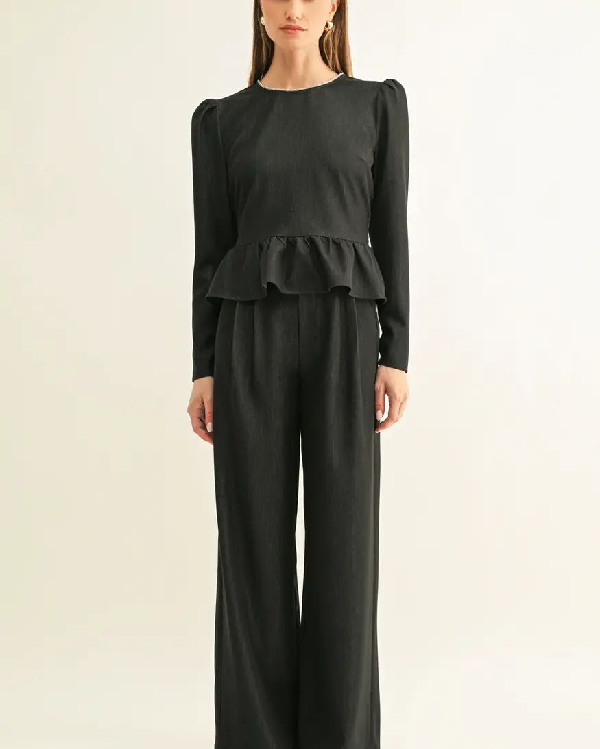 Adelyn Rae Miley Pleat Chambray Pant