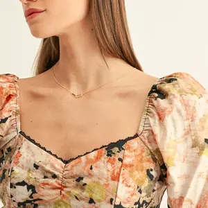 Adelyn Rae Sylvie LS Peplum Top