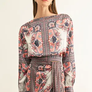 Adelyn Rae Niko Boat Neck Top