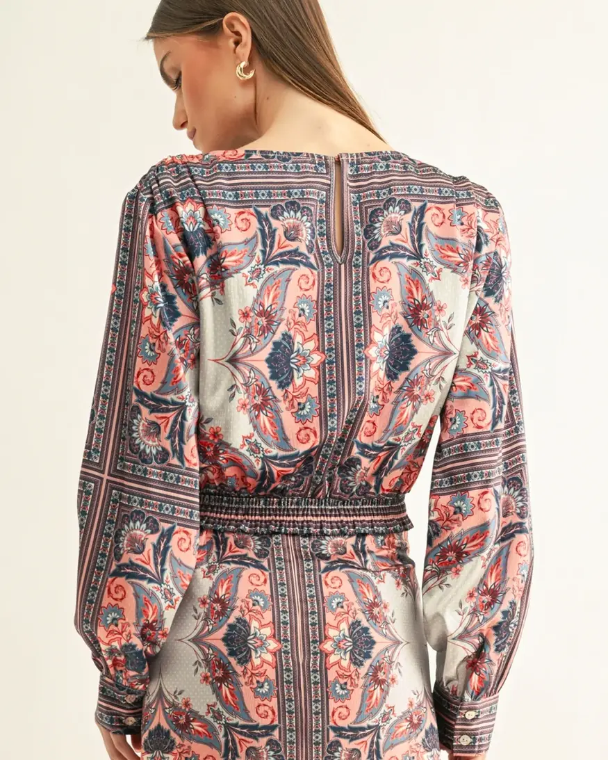 Adelyn Rae Niko Boat Neck Top