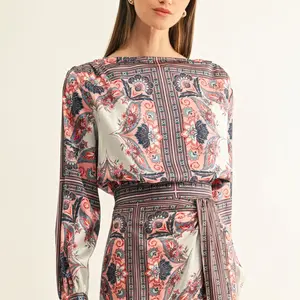 Adelyn Rae Niko Boat Neck Top