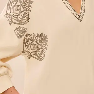 Tribal Chesa Notch Collar Top
