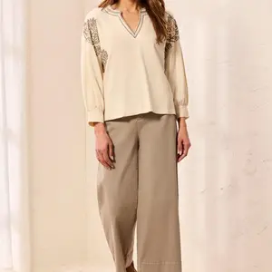 Tribal Chesa Notch Collar Top