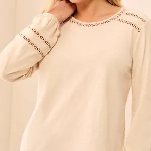 Tribal Cinna LS Crew Neck