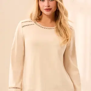 Tribal Cinna LS Crew Neck